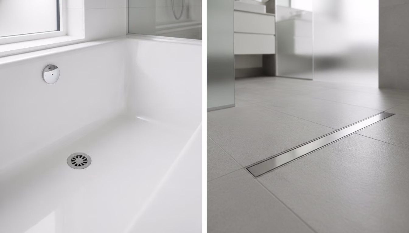 Wanne vs. Dusche: Abfluss-Mechanik beim Entstopfen